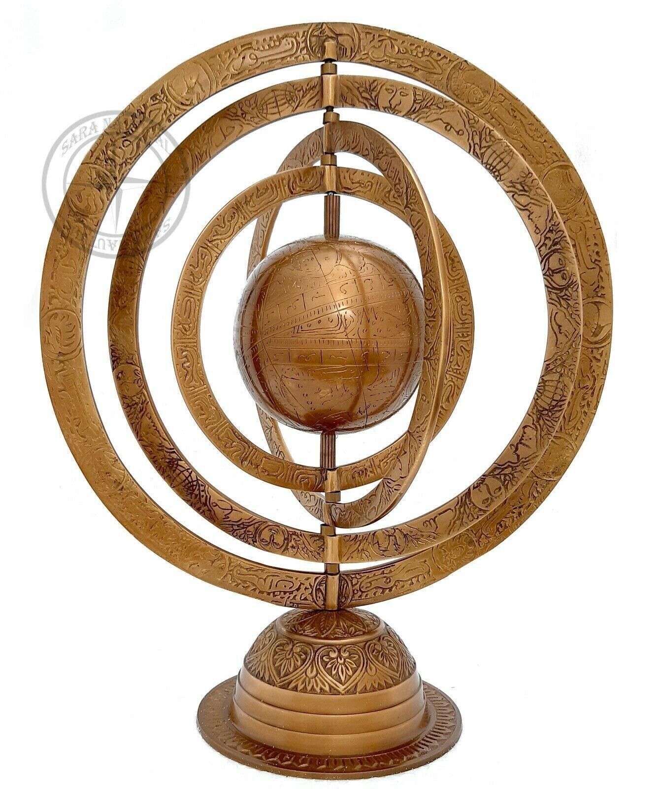 Astrolabe Globe Brass Armillary Nautical  Antique 16\'\' Navigation Astrological
