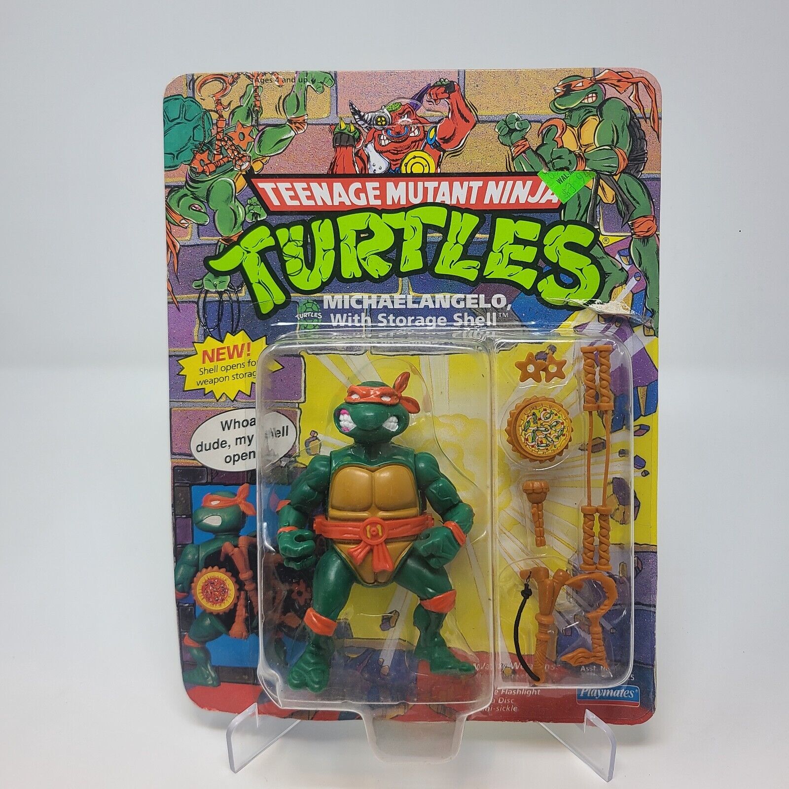Teenage Mutant Ninja Turtle MichaelAngelo Storage Shell 1991 READ DESCRIPTION 