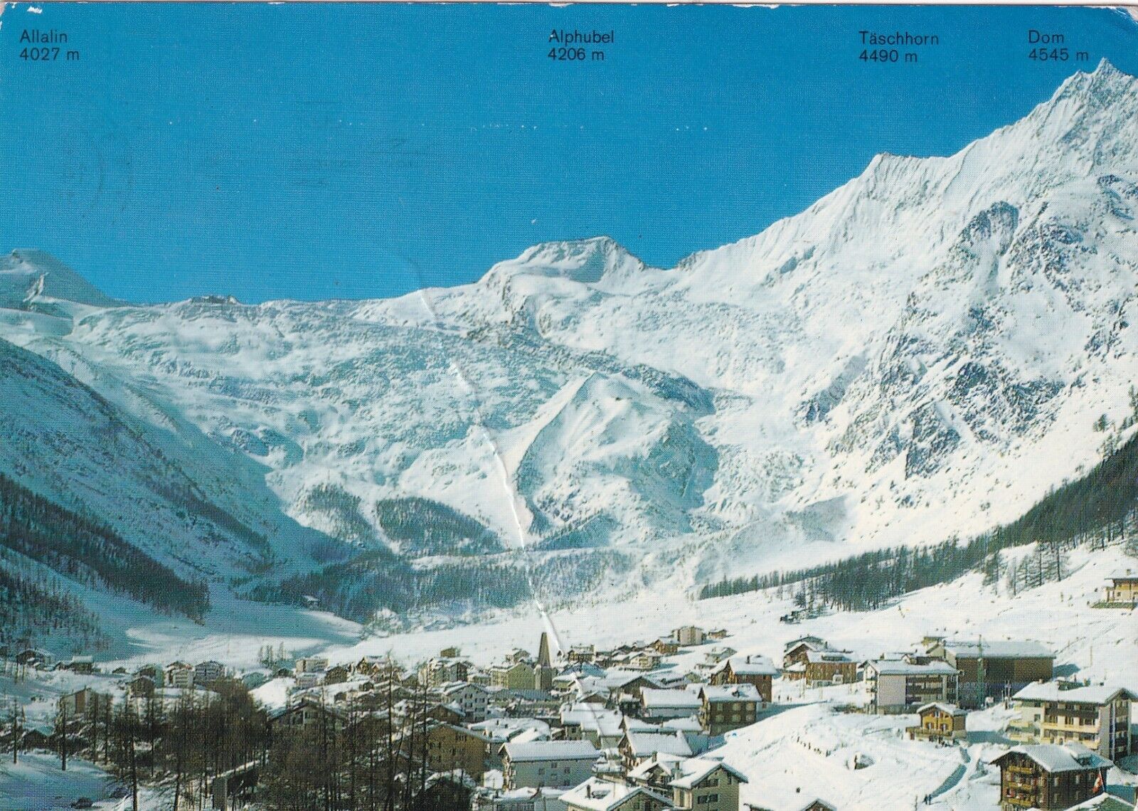 SA18h Switzerland, Bric 1972 to Germany DDR, Winter Landscape Postcard