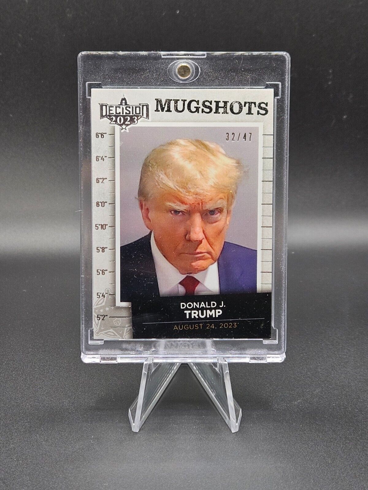 2023 Decision Update Donald J Trump Mugshots Silver Insert /47 - 100% CHARITY