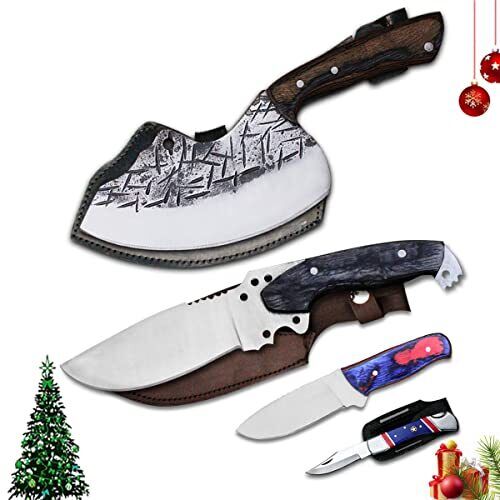 Serbian® Outdoor Adventure 4 pcs Knife Gift Set, Knife Set For Outdoor & Camping