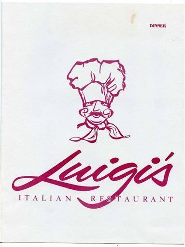 Luigi\'s Italian Restaurant Menu N 113 Bernard Spokane Washington 