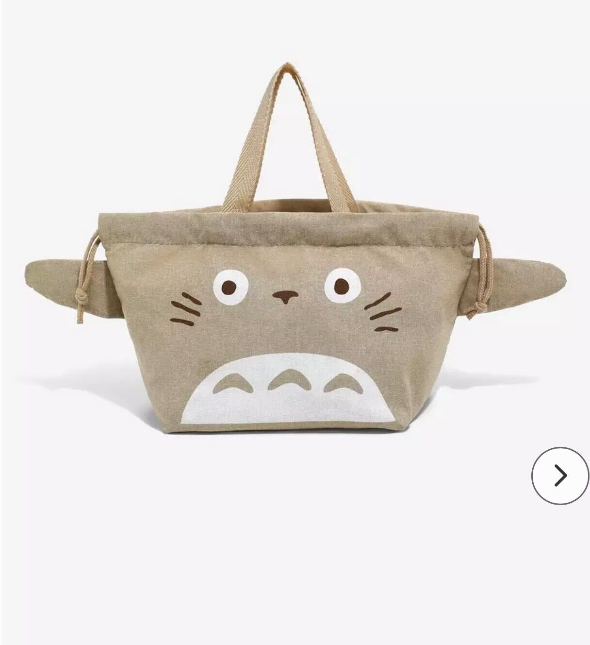 My Neighbor Totoro Lunch Drawstring Bag Big Totoro With Ears Studio Ghibli New