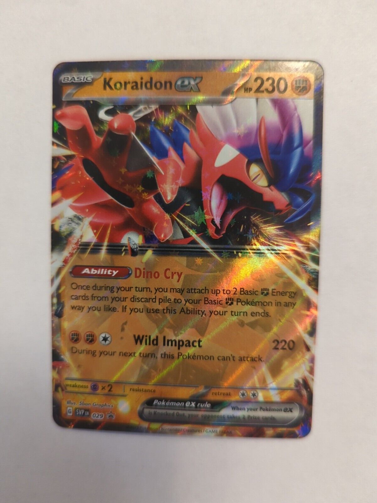 Koraidon Ex, #029, SVP Black Star Promo, Pokemon Card, 