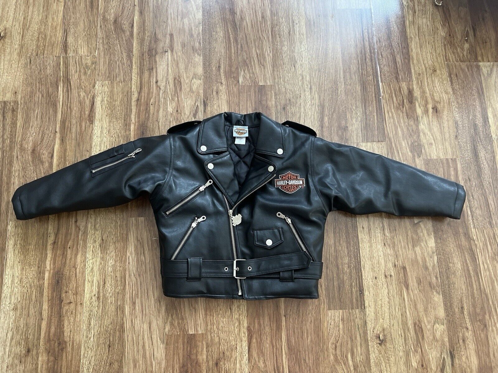 Harley Davidson Size 7 Kids\' Leather Jacket
