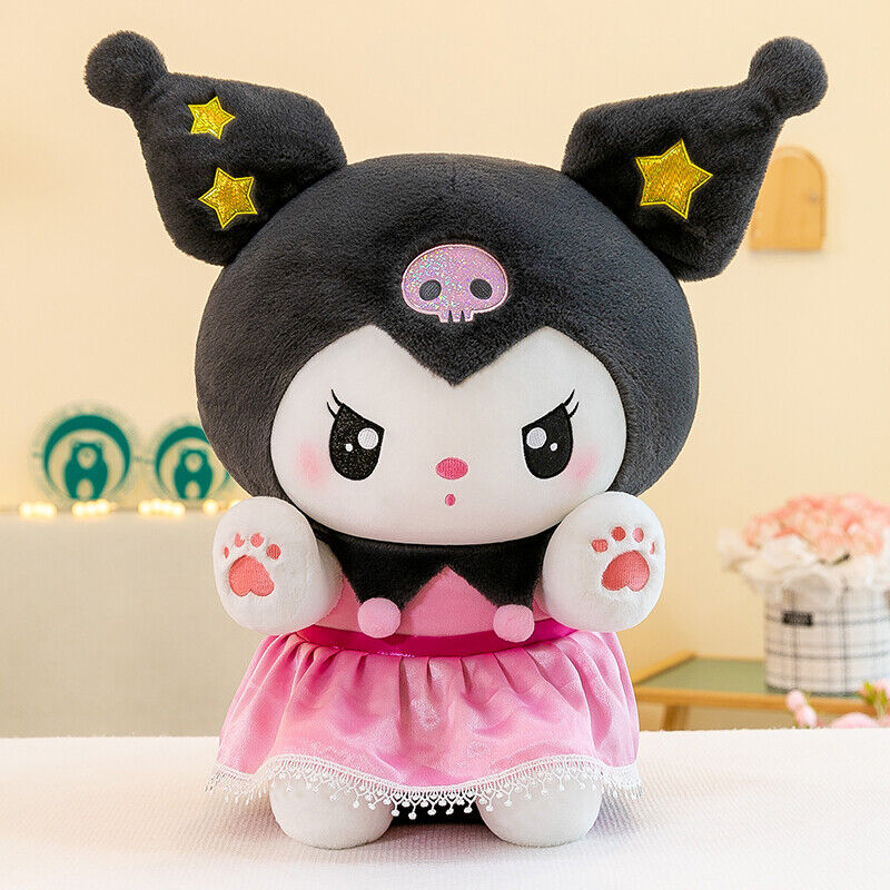 Cute Kuromi My Melody Plush Doll Toy Soft Throw Pillow Large Girl Bedroom Gift