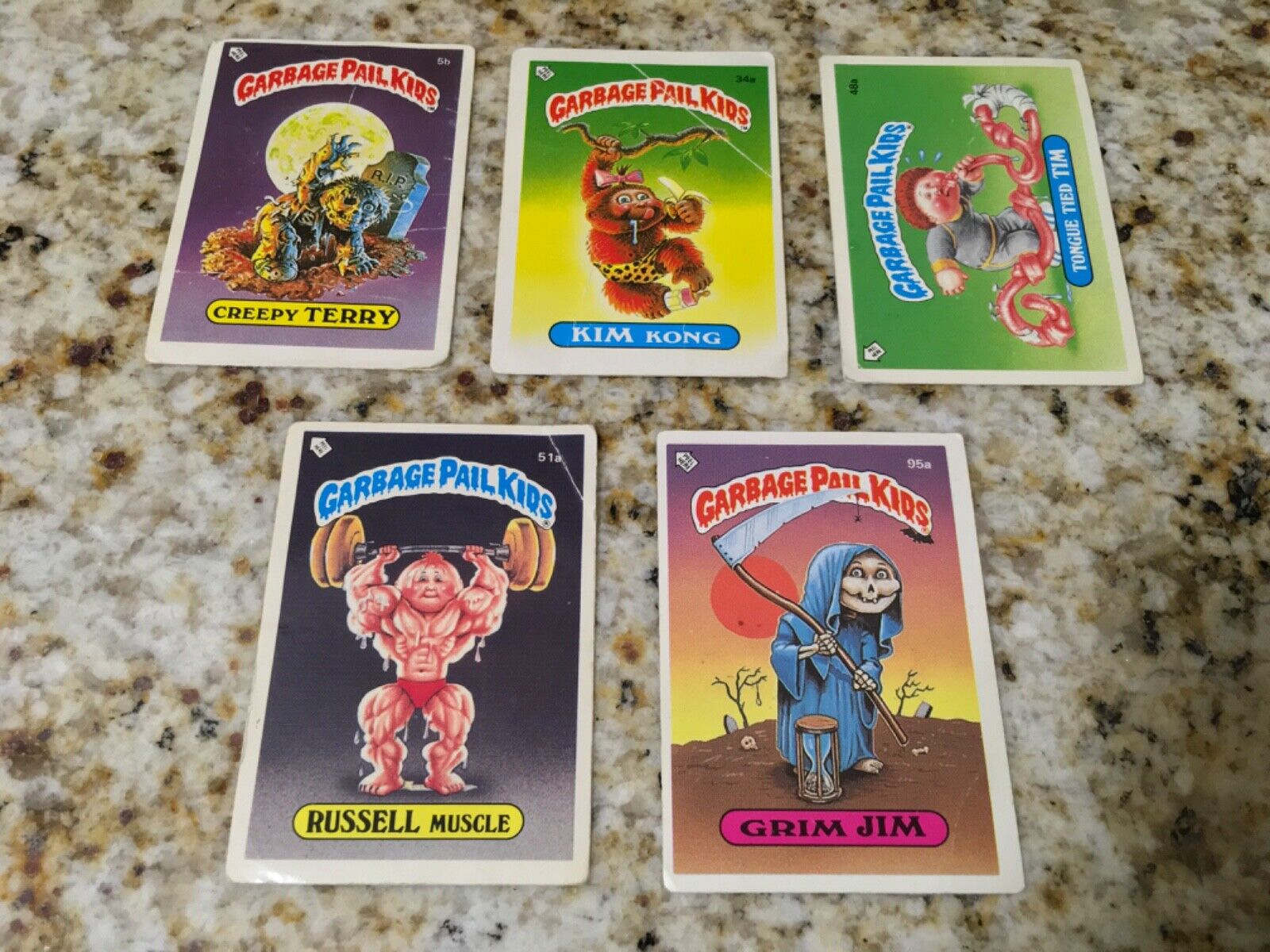 80 Garbage Pail Kids Stickers From The 80s