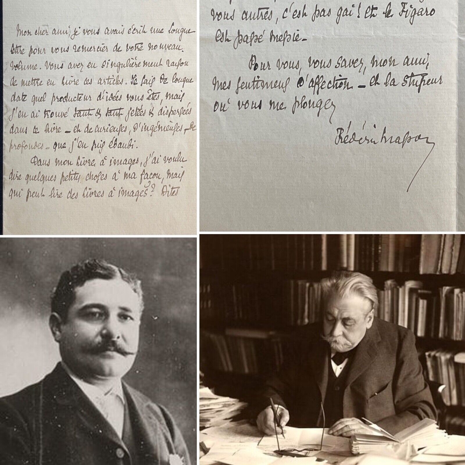 Frédéric MASSON autograph letter signed to Léon Daudet 1897 History Napoleon