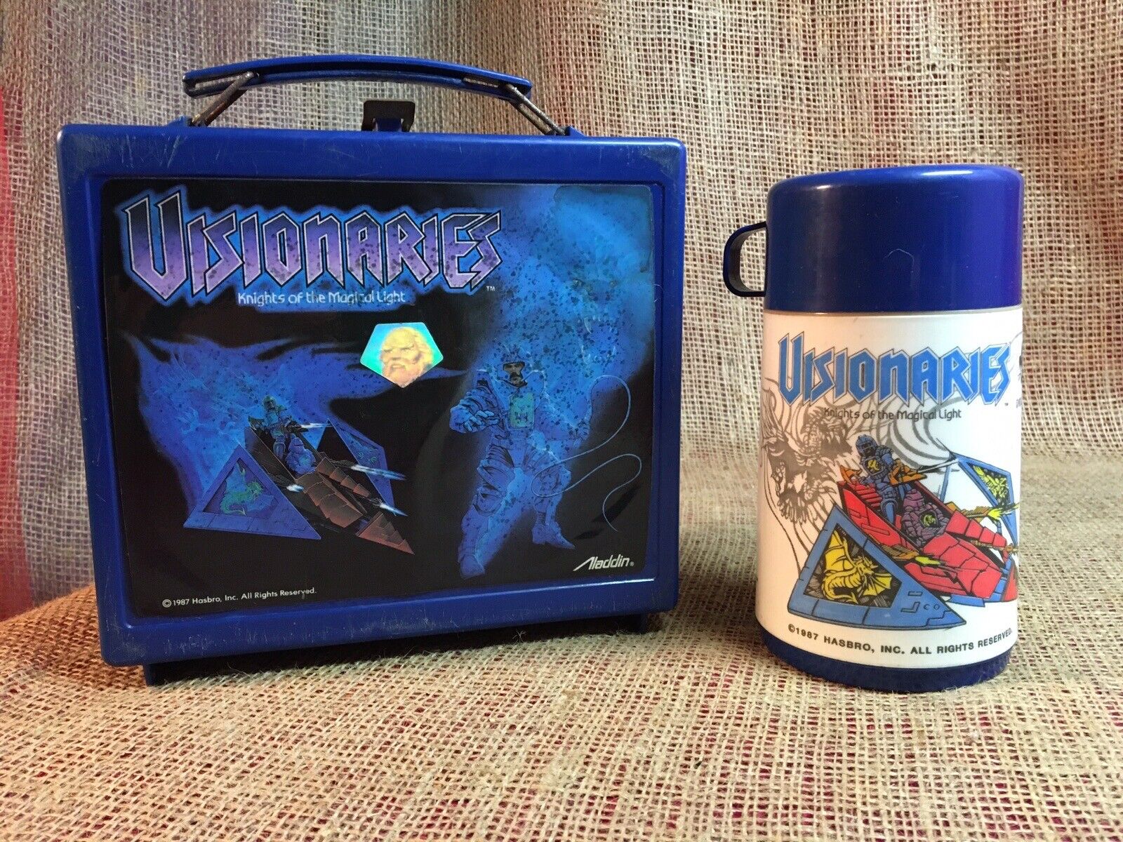 Vintage ~ 1987 Aladdin Lunchbox Visionaries Knights of the Magical Light Hasbro