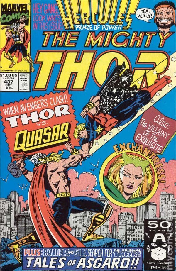 Thor #437 FN 1991 Stock Image