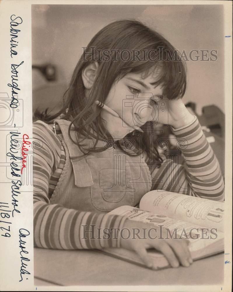 1979 Press Photo Sabrina Douglass at Newfield School - ctaa06513