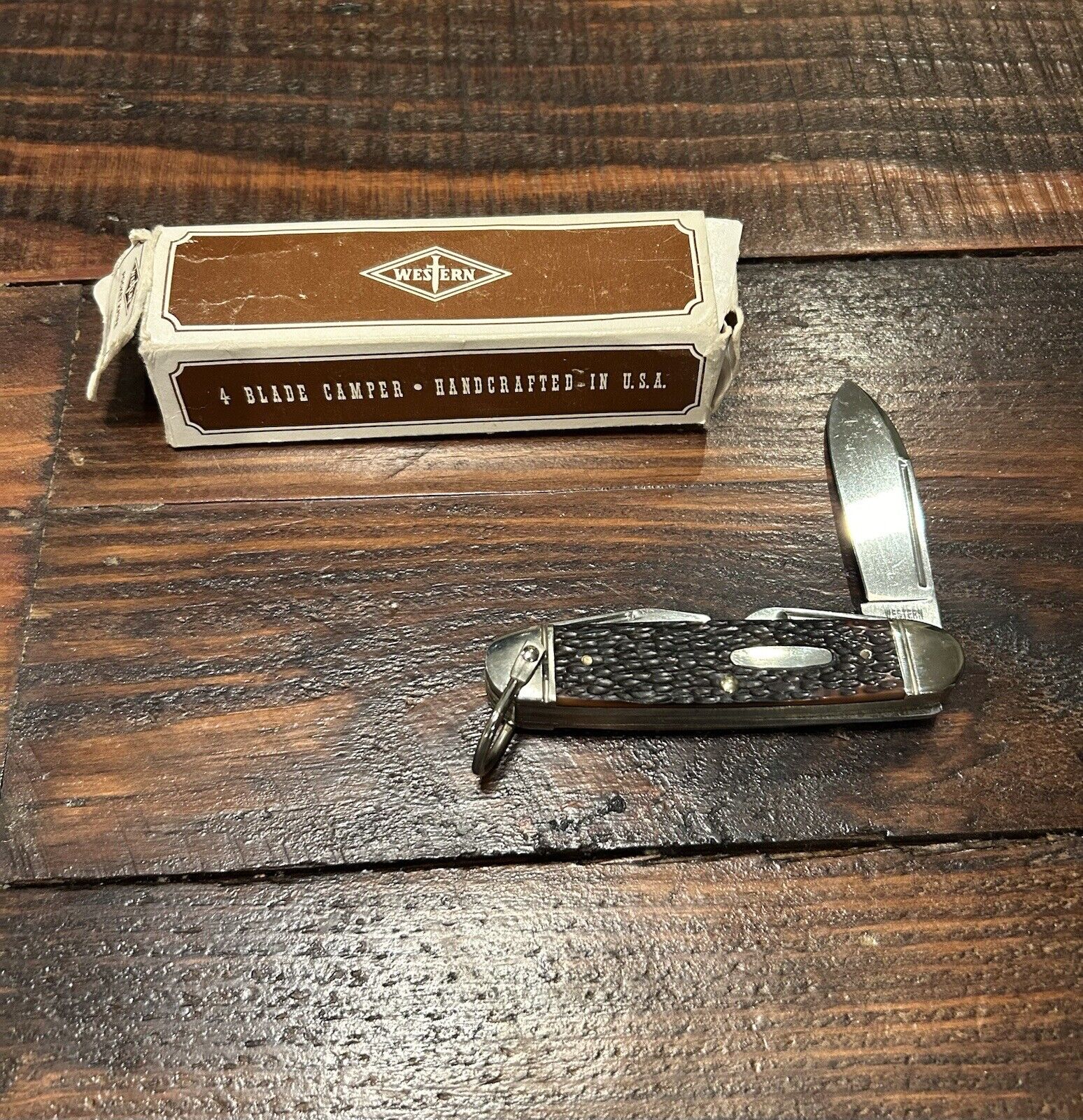 Vintage WESTERN S-901 E Scout Utility Knife Never Used: Box Included
