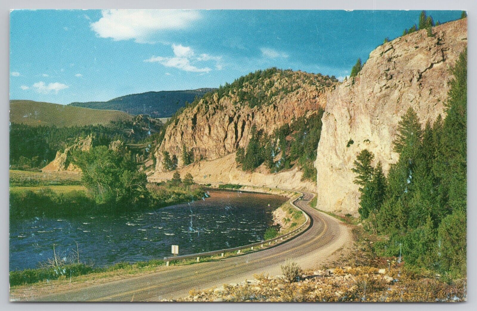 Cliffs Watercress Spring Big Hole River Montana Postcard