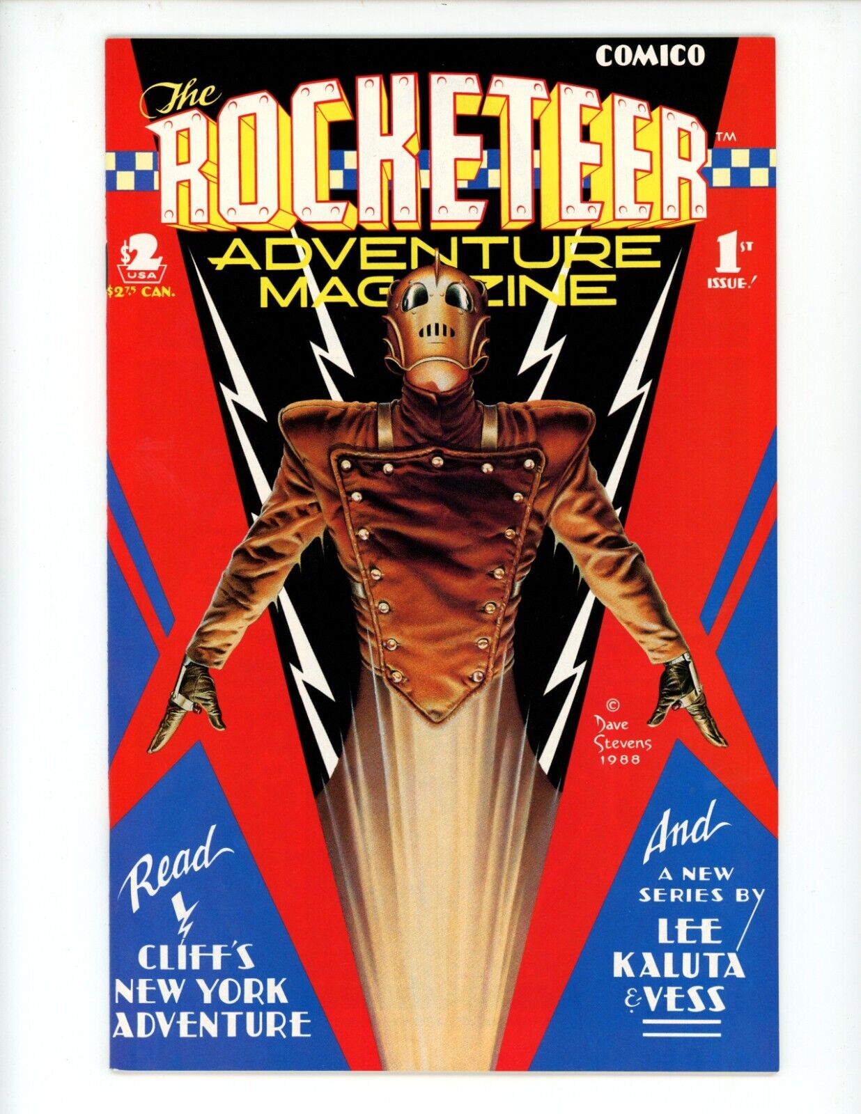 Rocketeer Adventure Magazine #1 Comic Book 1988 VF/NM Comico Comics