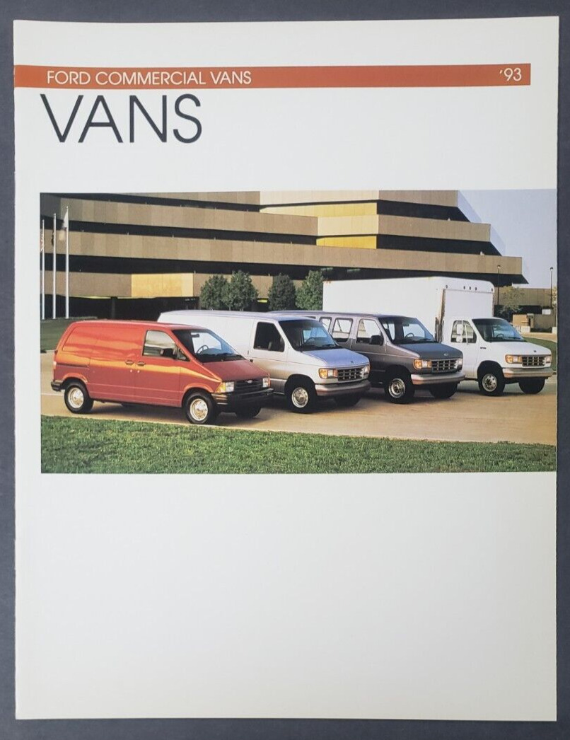 1993 Ford Commercial Vans Econoline Aerostar Dealership Sales Brochure Canada