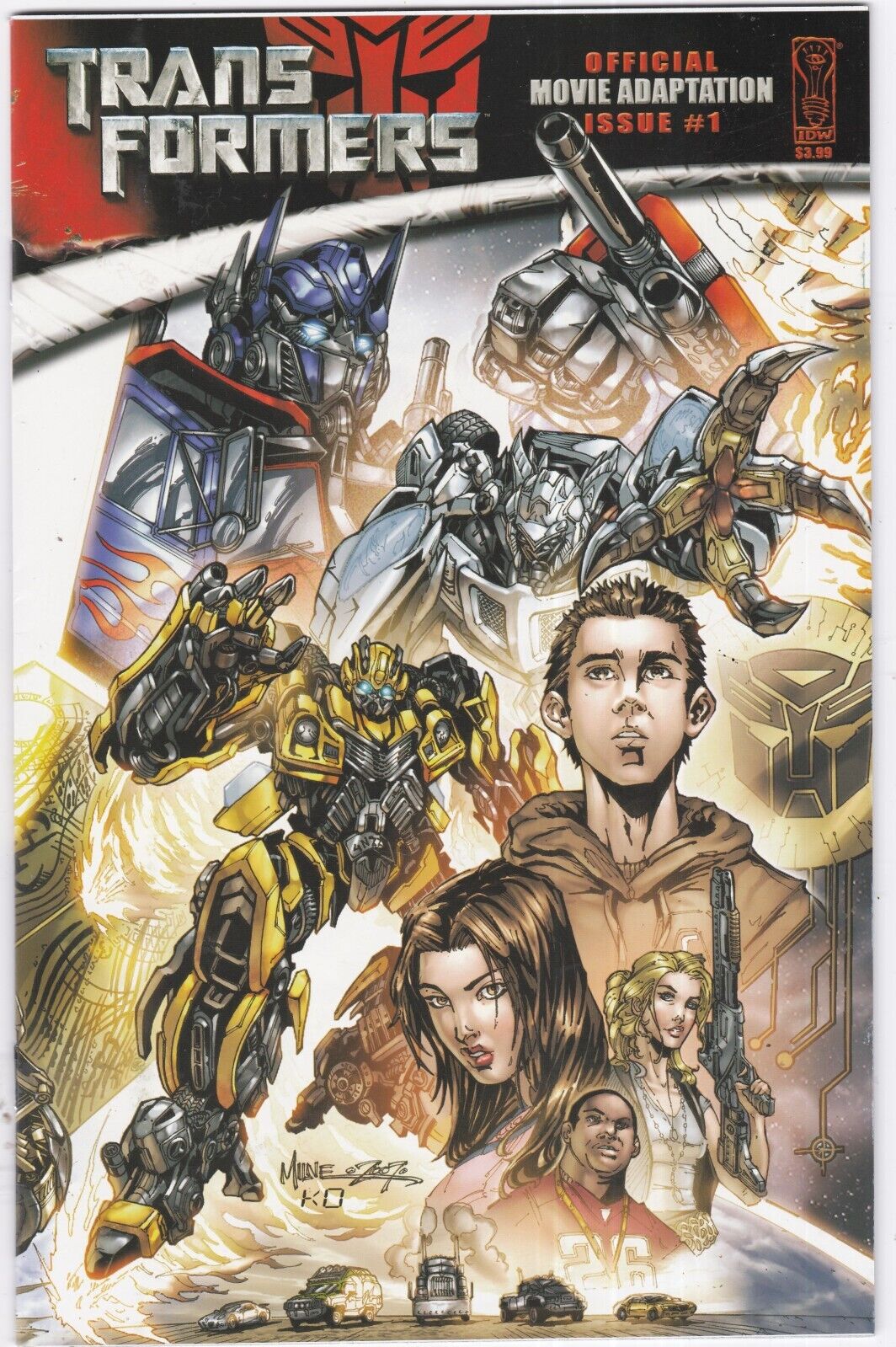 Transformers: Movie Adaptation #1:  IDW Publishing (2007) VF/NM  9.0