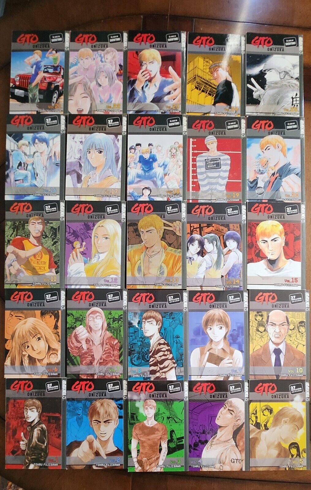 Great Teacher Onizuka GTO Volumes 1-25 Complete Tokyopop Manga Set