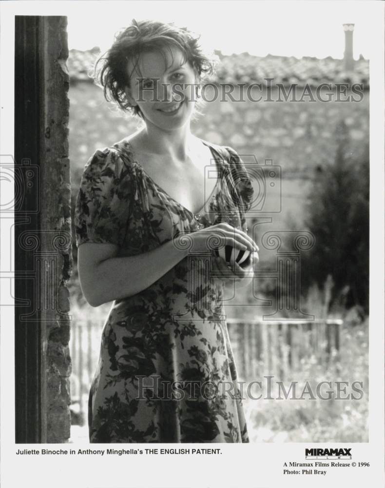 1996 Press Photo Juliette Binoche in Anthony Minghella\'s \