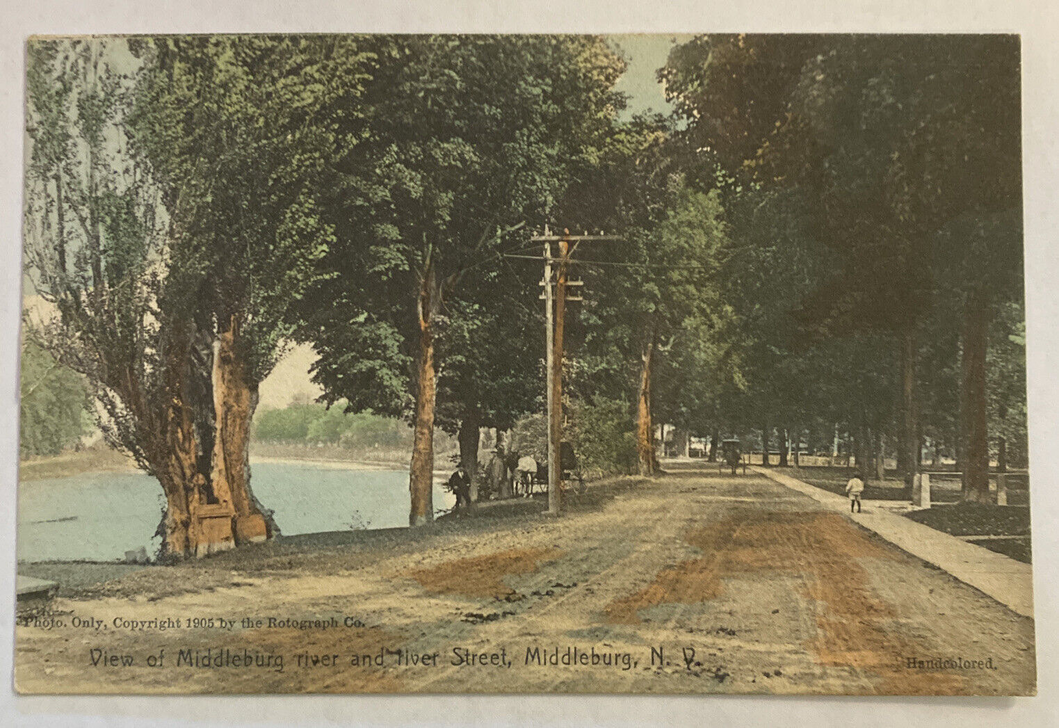 C. 1907 Postcard View at Middleburg River NY