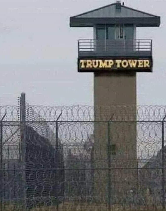 TRUMP TOWER PRISON HUMOROUS FRIDGE MAGNET 5\