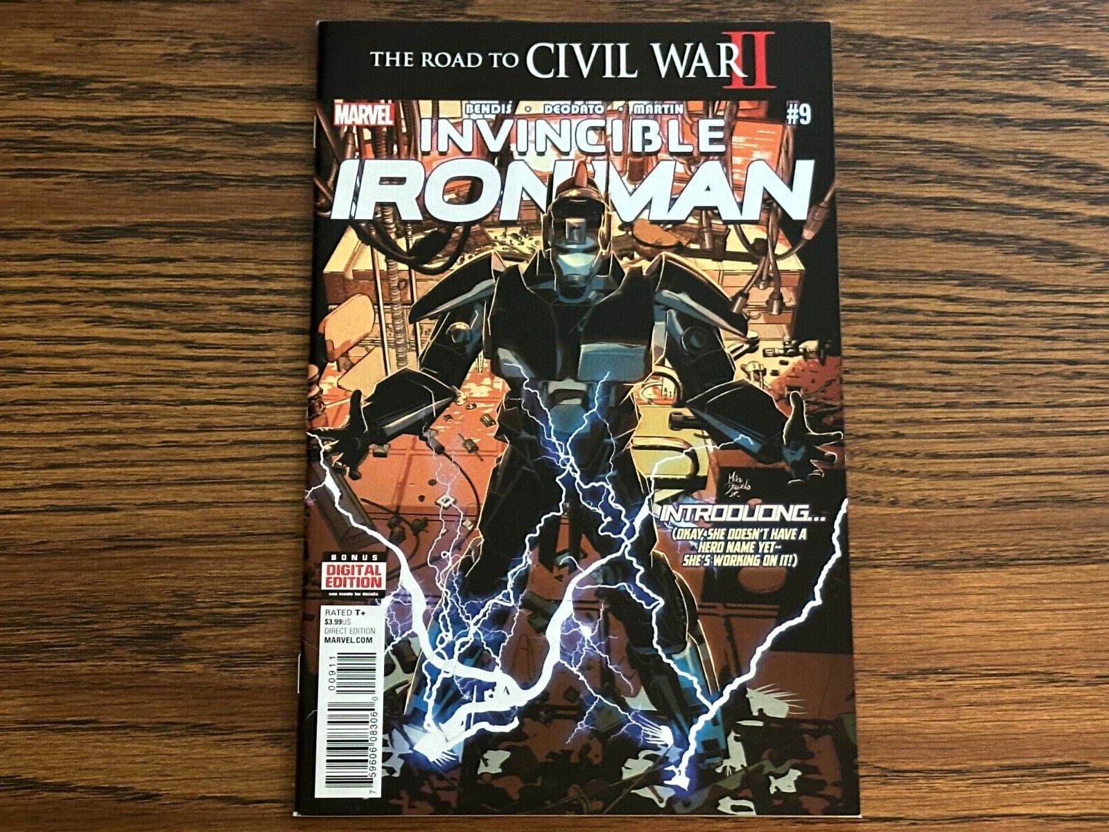 INVINCIBLE IRON MAN #9 - 1st full appearance of Riri Williams Marvel Comics