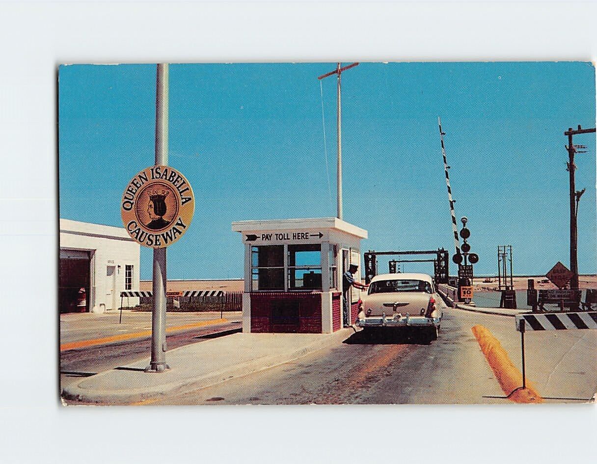 Postcard Entrance to the Queen Isabella Causeway Laguna Madre Port Isabel Texas
