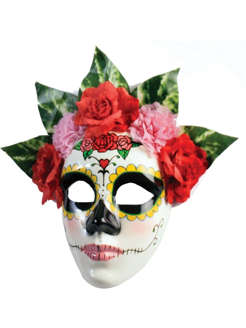 Flower Skull Day of the Dead Mask