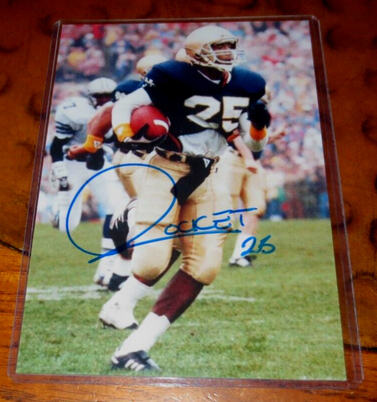 Raghib Rocket Ismail Dallas Cowboys Notre Dame receiver signed autographed photo