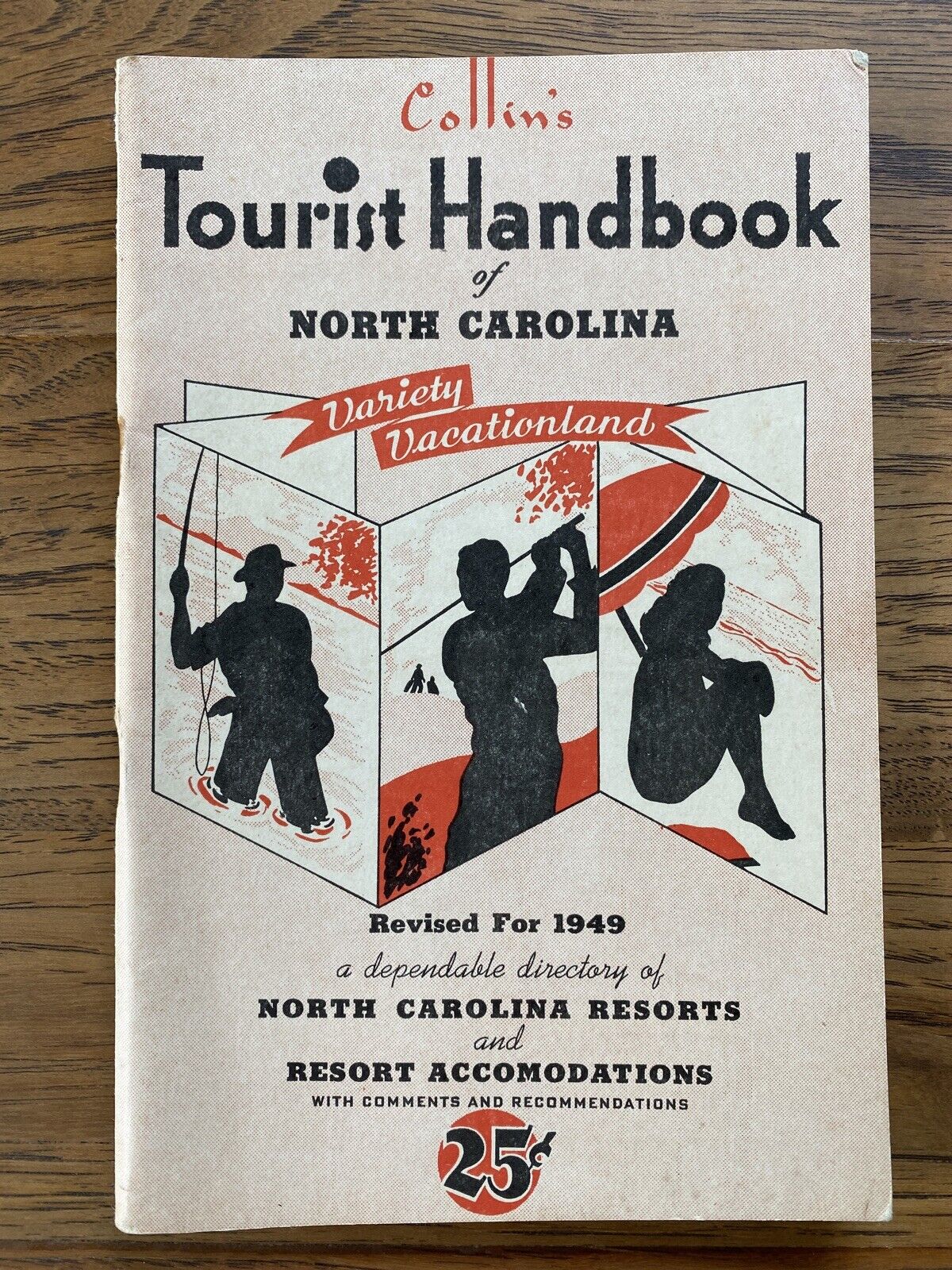 Vintage Collin\'s Tourist Handbook of North Carolina 1949 Resorts Hotels Inns
