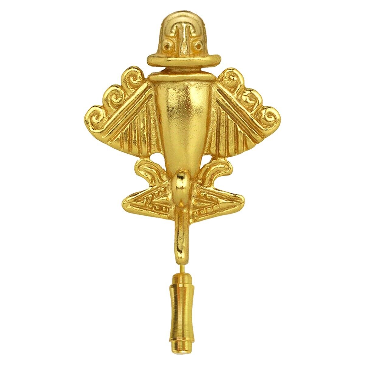 Quimbaya Flyer #9 Ancient Golden Jets 24k GP Lapel Stick Pin | Across The Puddle