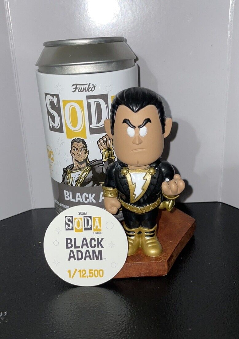 Funko Soda - DC Universe - Black Adam - 1/12,500  - OPENED COMMON Shazam