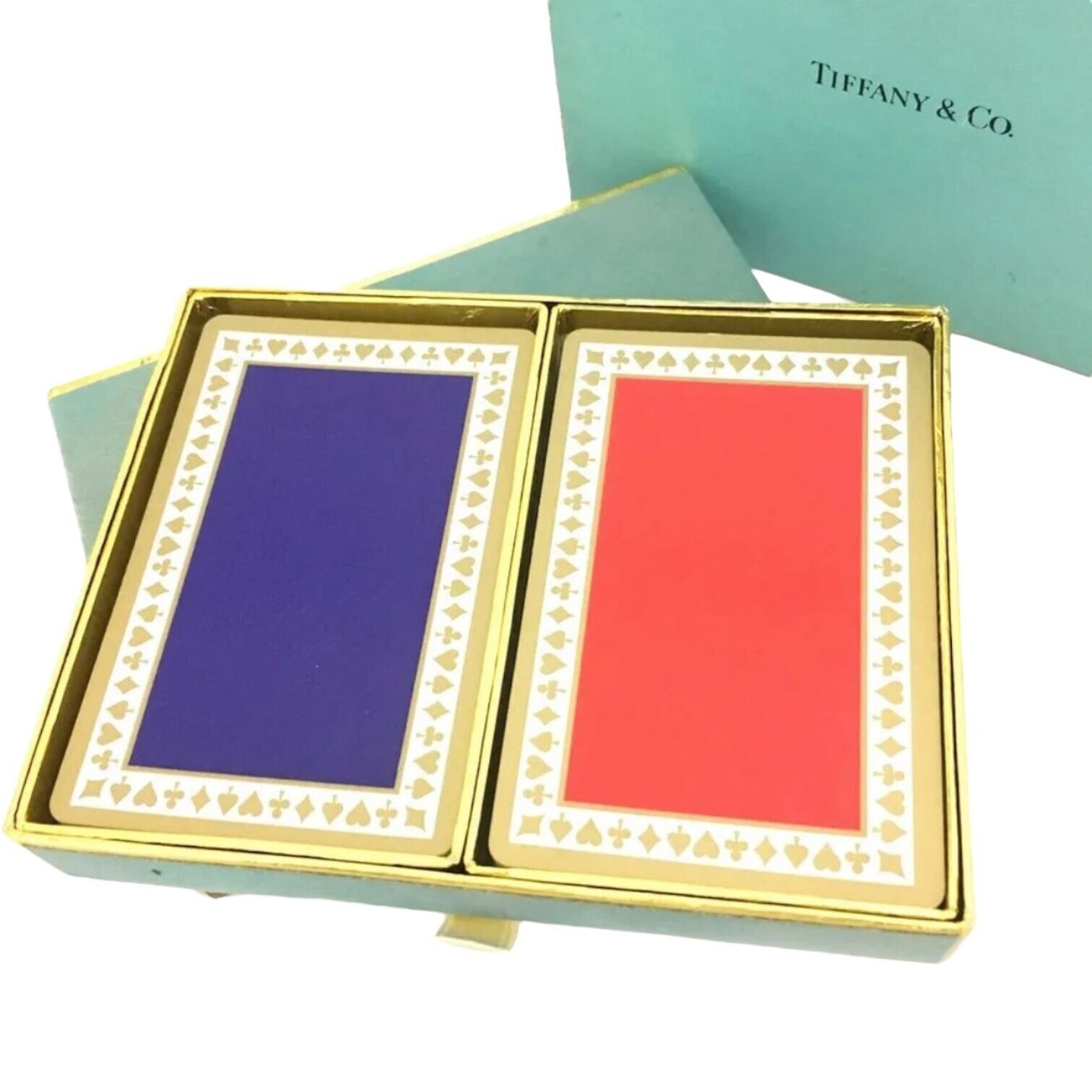 Tiffany & Co Vintage double set playing deck cards #1219