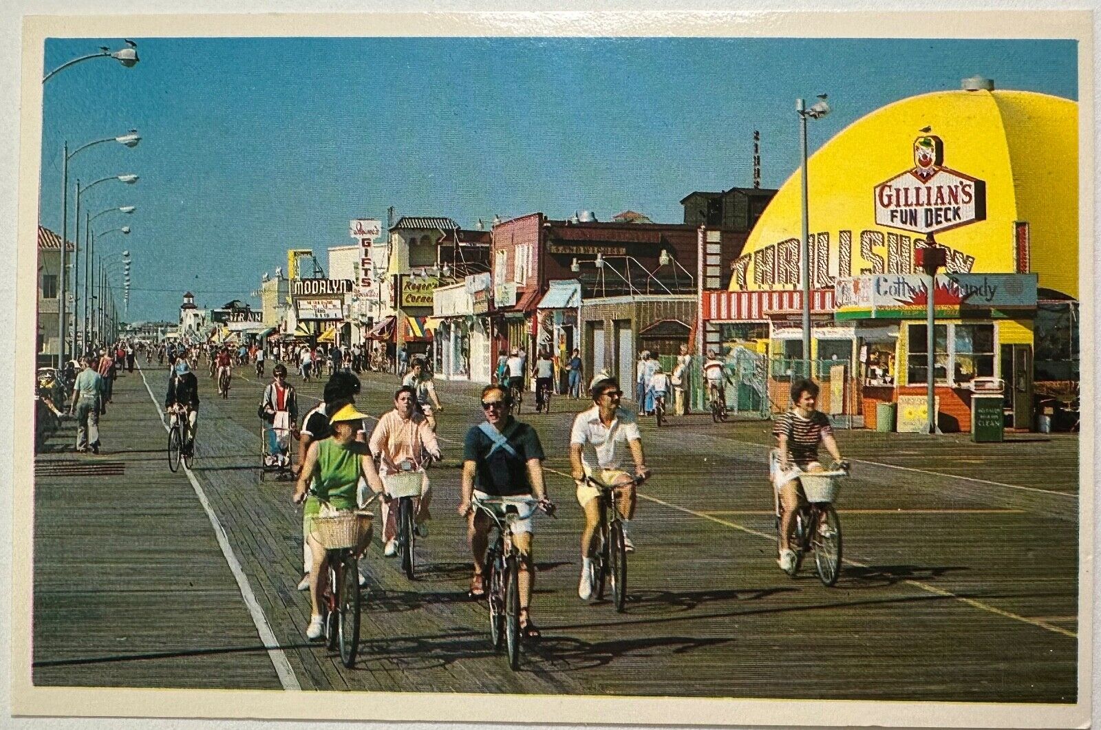Boardwalk Arcade Beach Bicycles Ocean City New Jersey Postcard