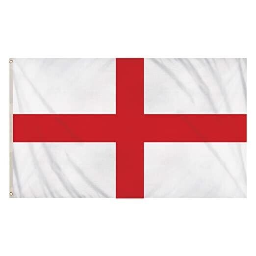 Henbrandt St George’s Cross England Flag UK Flag 5ft x 3ft with Eyelets Football