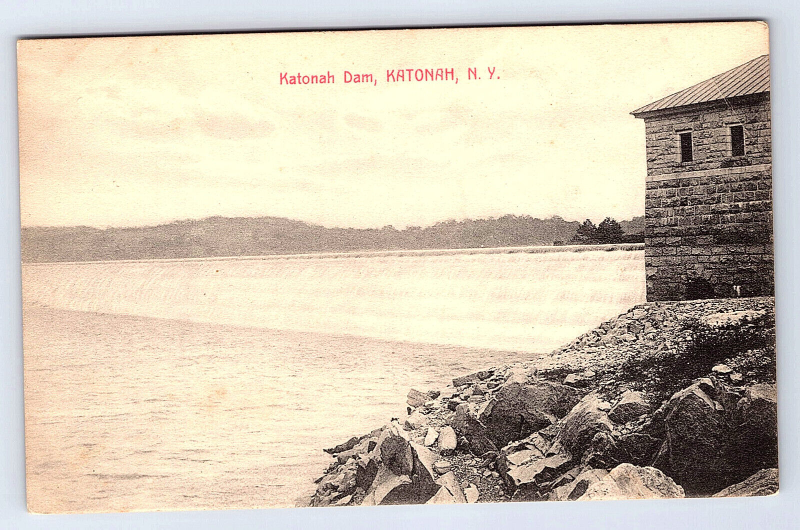 Katonah Dam Katonah New York Postcard B312