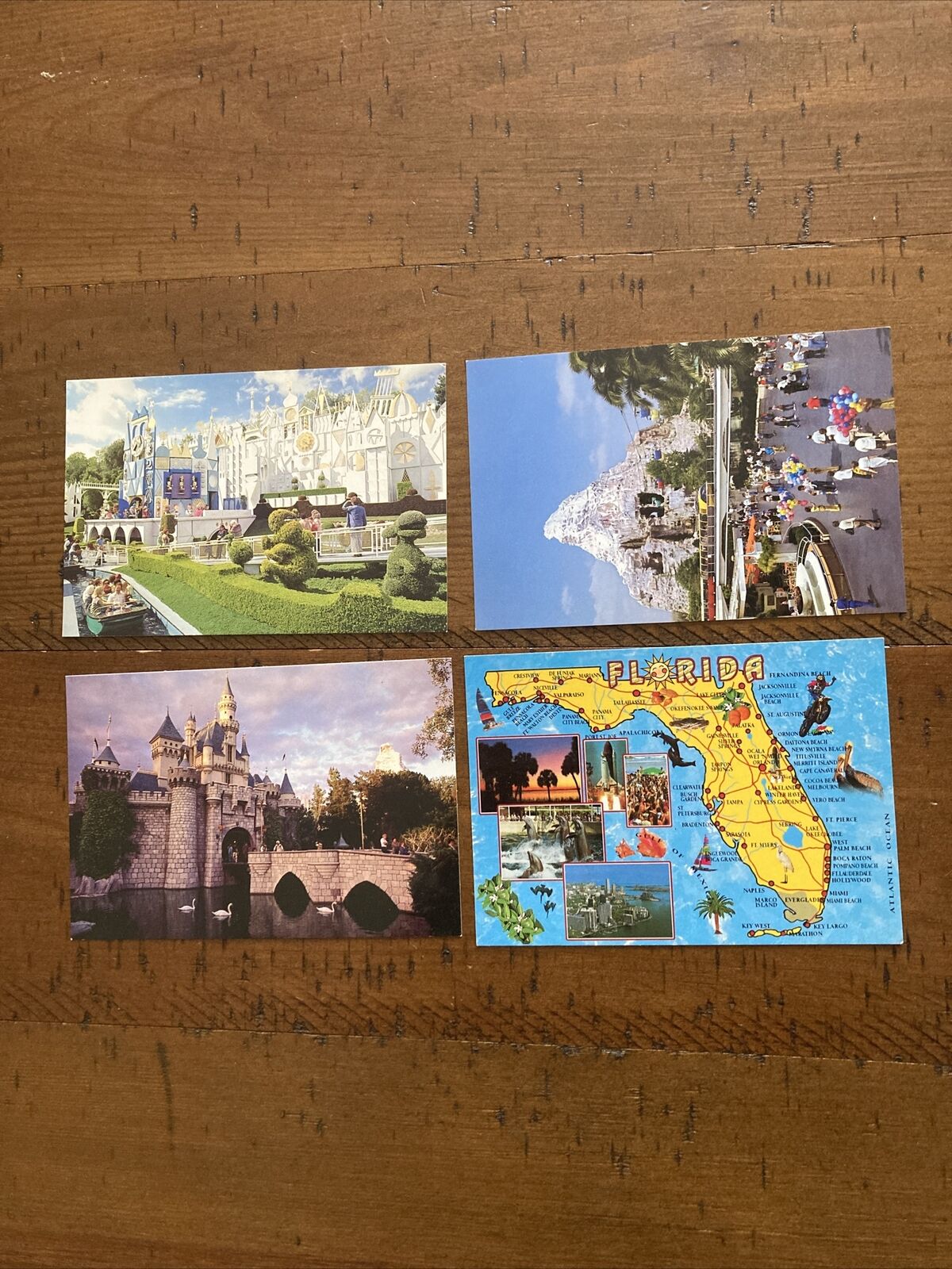 Vintage Disney Postcards  1980’s  4 Cards