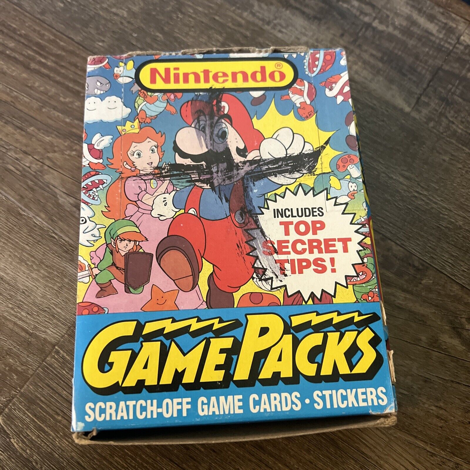 NOS 1989 Topps Nintendo Game Packs Wax Box Unopened 48 Sealed Card Packs Mario +