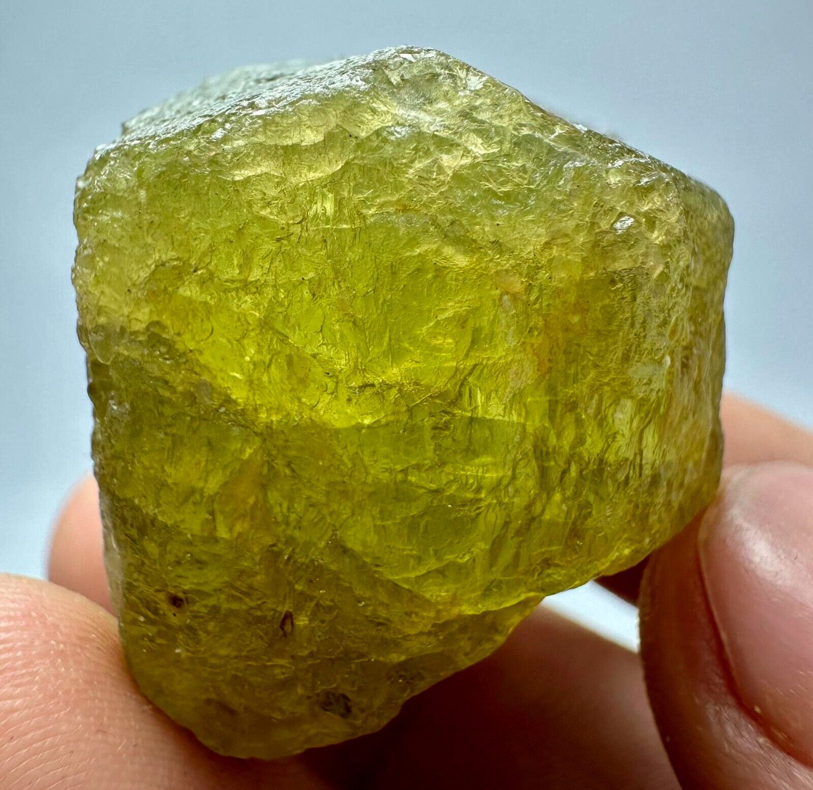 188 Carat Unusual  Transparent Green Dravite Tourmaline Huge Crystal @Afg