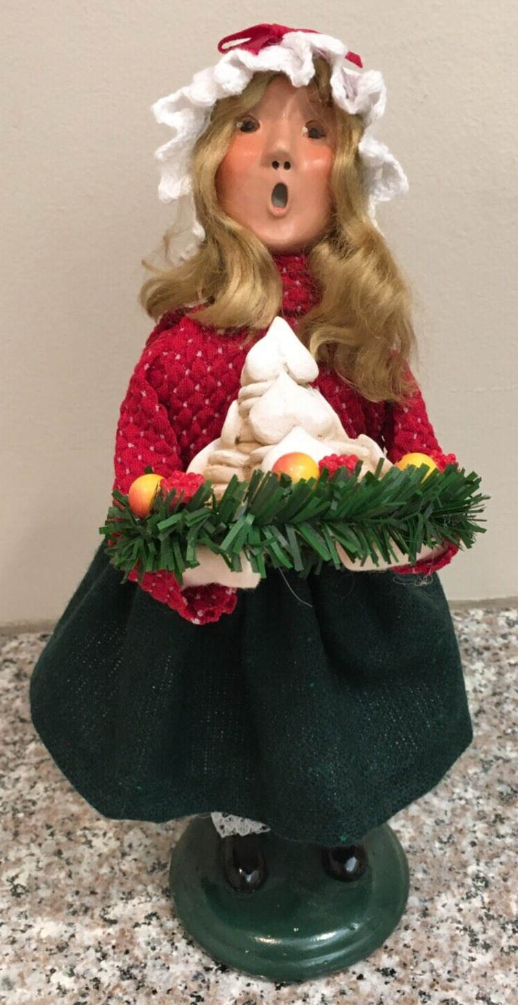 Byers Choice Carolers 2022 Christmas Sweets Girl Holding Tray of Cookies