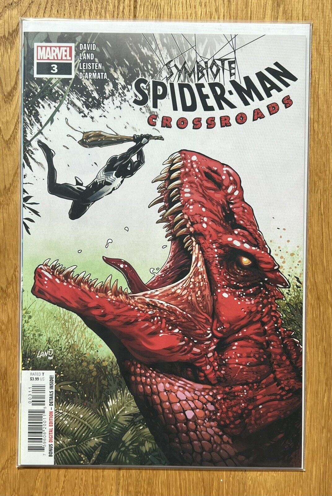 Symbiote Spider-Man Crossroads #3 Cover A Land Marvel Comics 2021