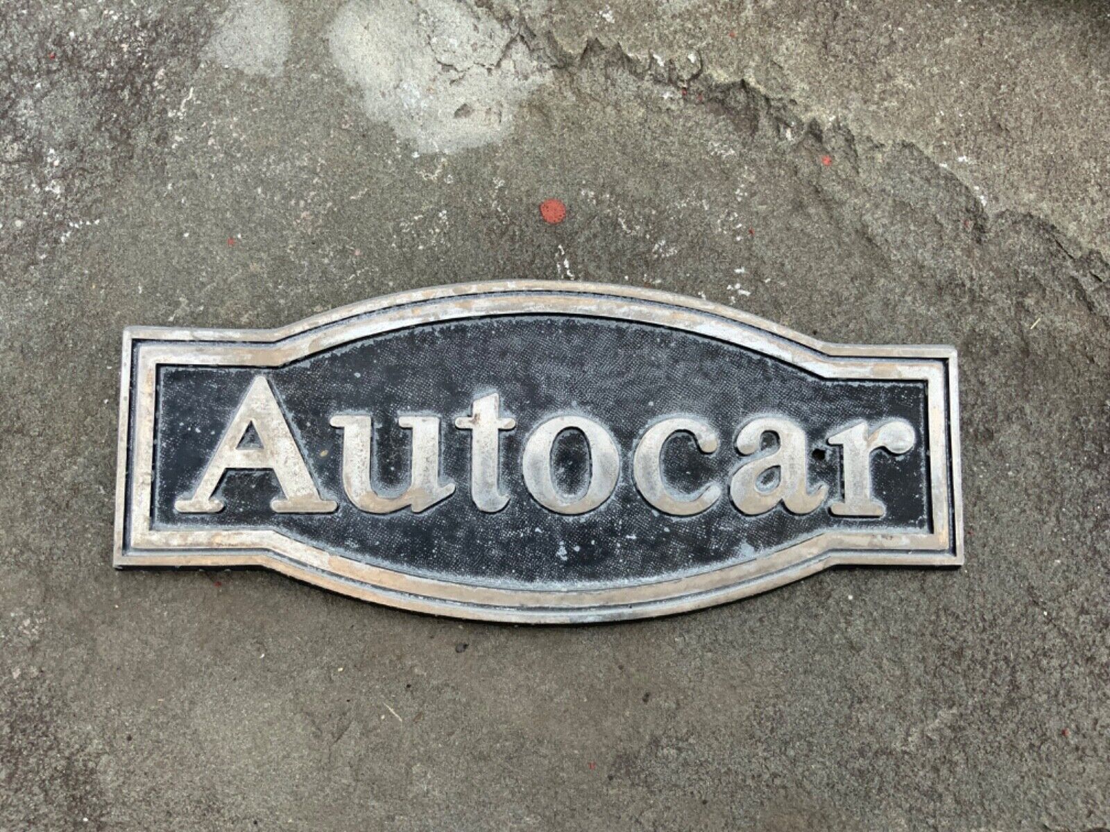 Antique, Original AUTOCAR  Emblem Badge nameplate HARD TO FIND 