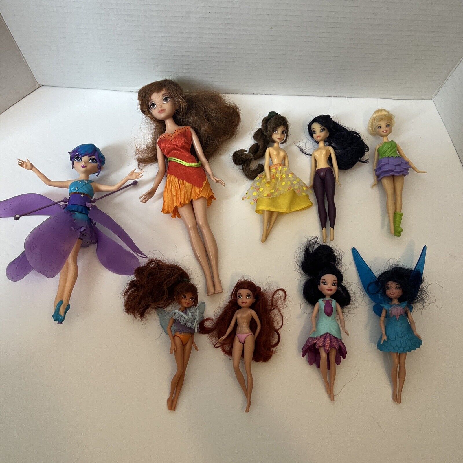 Disney Fairies Lot Of 9 Toy Figures And More