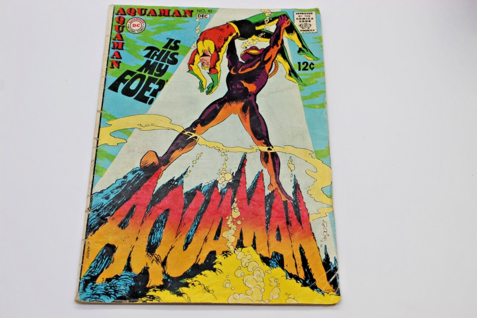 Aquaman #42 (DC 1968) 2nd app of BLACK MANTA classic Cardy Silver Age