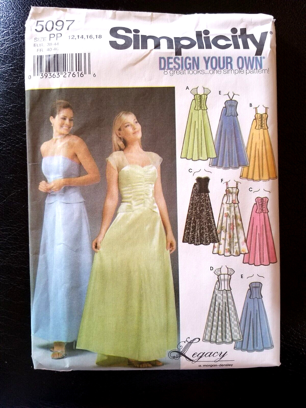 Simplicity 5097 Size PP 12-14-16-18 Sewing Pattern UNCUT Prom Dress 8 Formals