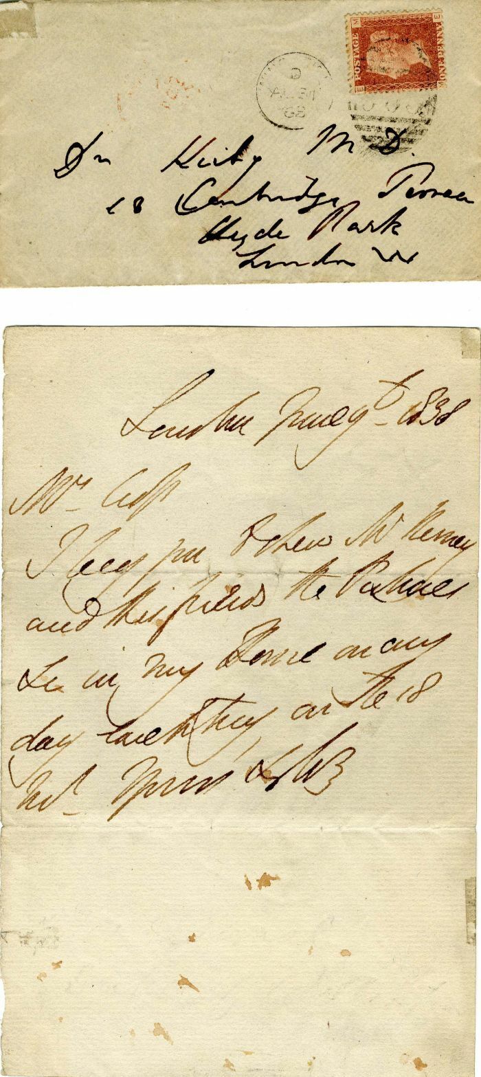 Duke of Wellington Autograph Letter and Cover - Autographed Stocks & Bonds