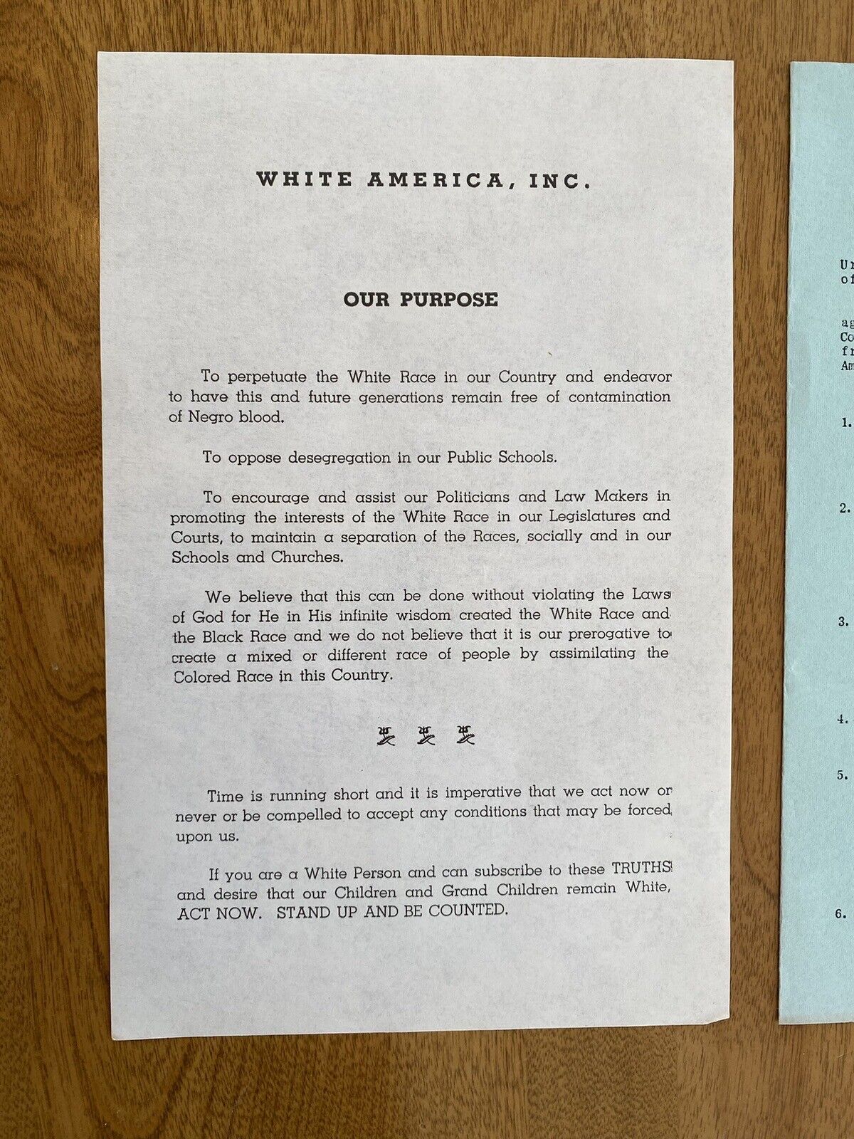 1956 Anti School Integration, Anti NAACP, Anti Urban League, Pro Jim Crow Flyers