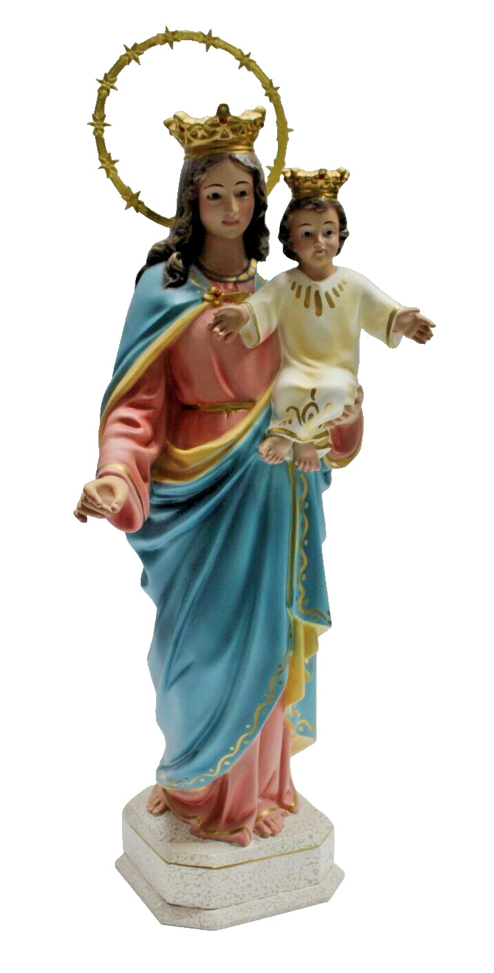 Sculpture of Virgen del Socorro Maria Auxiliadora Our Lady Help of Christian