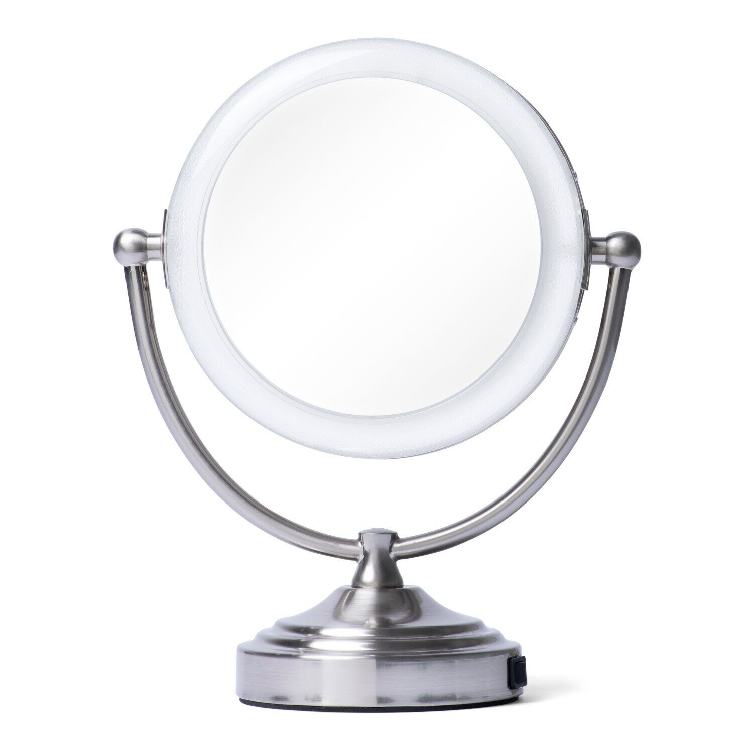 FLOXITE 8X Magnifying Mirror with Light Pro-Size Large Make-Up Mirror, Chrome