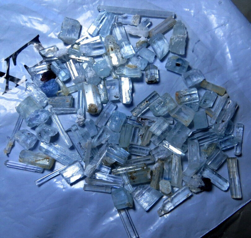 250 cts Aquamarine Crystals Lot - Shigar Mine- 