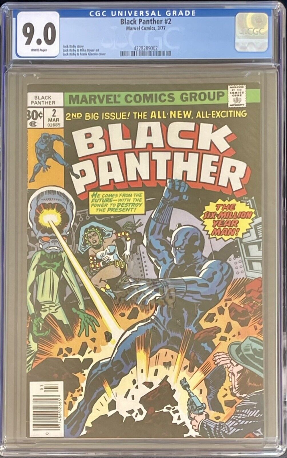 Black Panther #2 CGC 9.0 (1977) White Pages